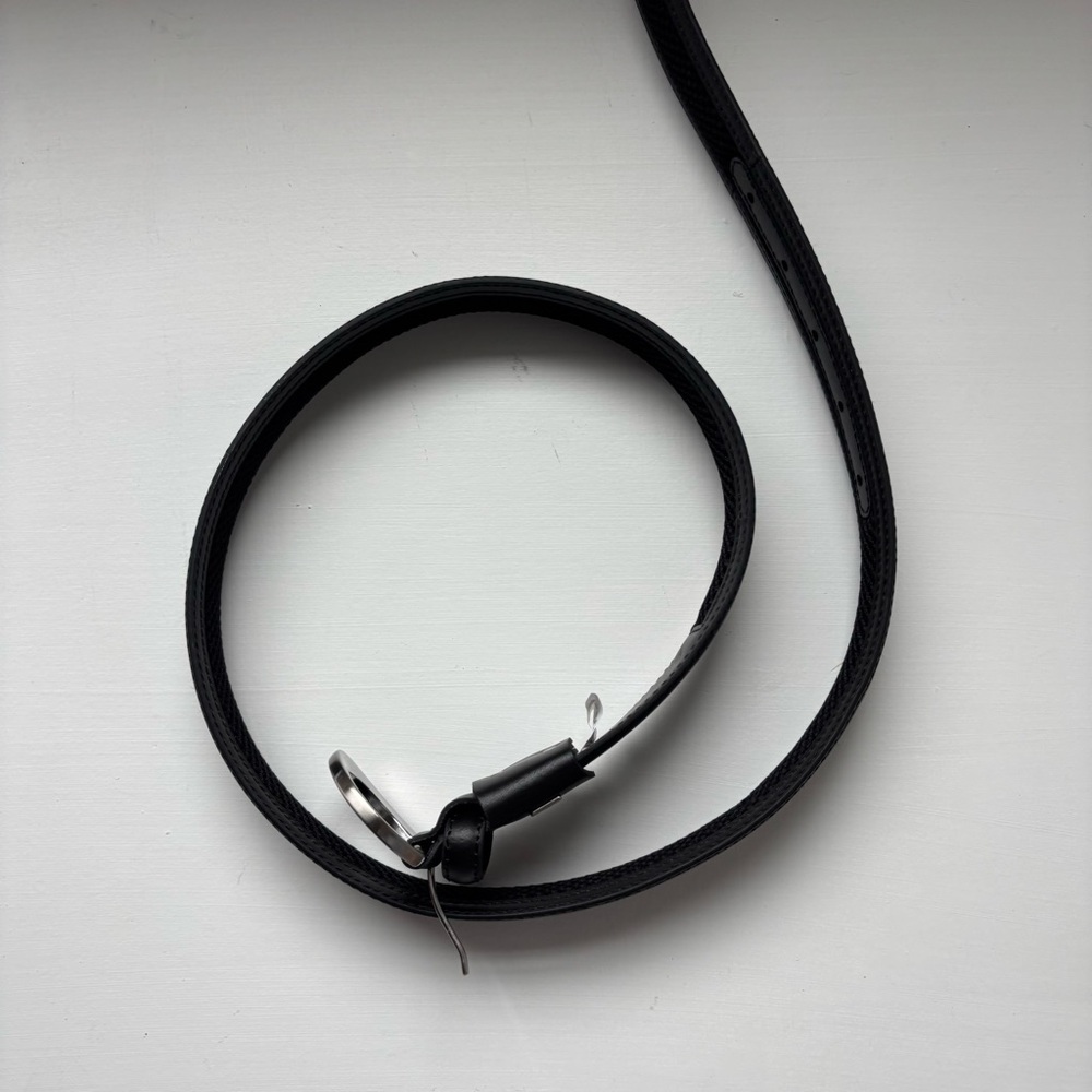 Nike Black Leather Belt Sz S‎